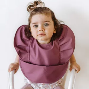 Mauve Frill | Snuggle Hunny Feeding Bib