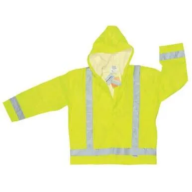 MCR Luminator PU Class 3 Reflective Hooded Jacket 500RJH