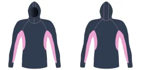 MEN AND WOMEN CUSTOM SNORKEL HOODIE LONG SLEEVE RASH GUARD
