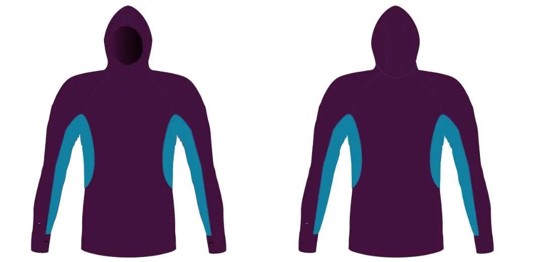 MEN AND WOMEN CUSTOM SNORKEL HOODIE LONG SLEEVE RASH GUARD