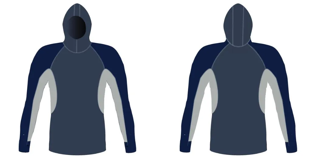 MEN AND WOMEN CUSTOM SNORKEL HOODIE LONG SLEEVE RASH GUARD