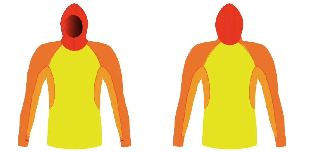 MEN AND WOMEN CUSTOM SNORKEL HOODIE LONG SLEEVE RASH GUARD