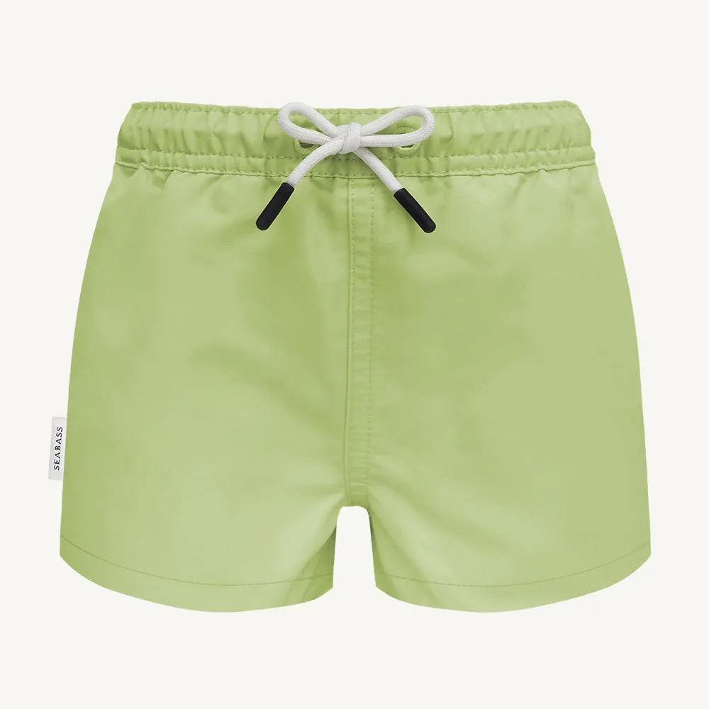 Men UV Swim Short Pistachio Green - solid