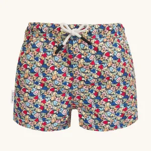 Men UV Swim Short Valencia - multicolor flowers