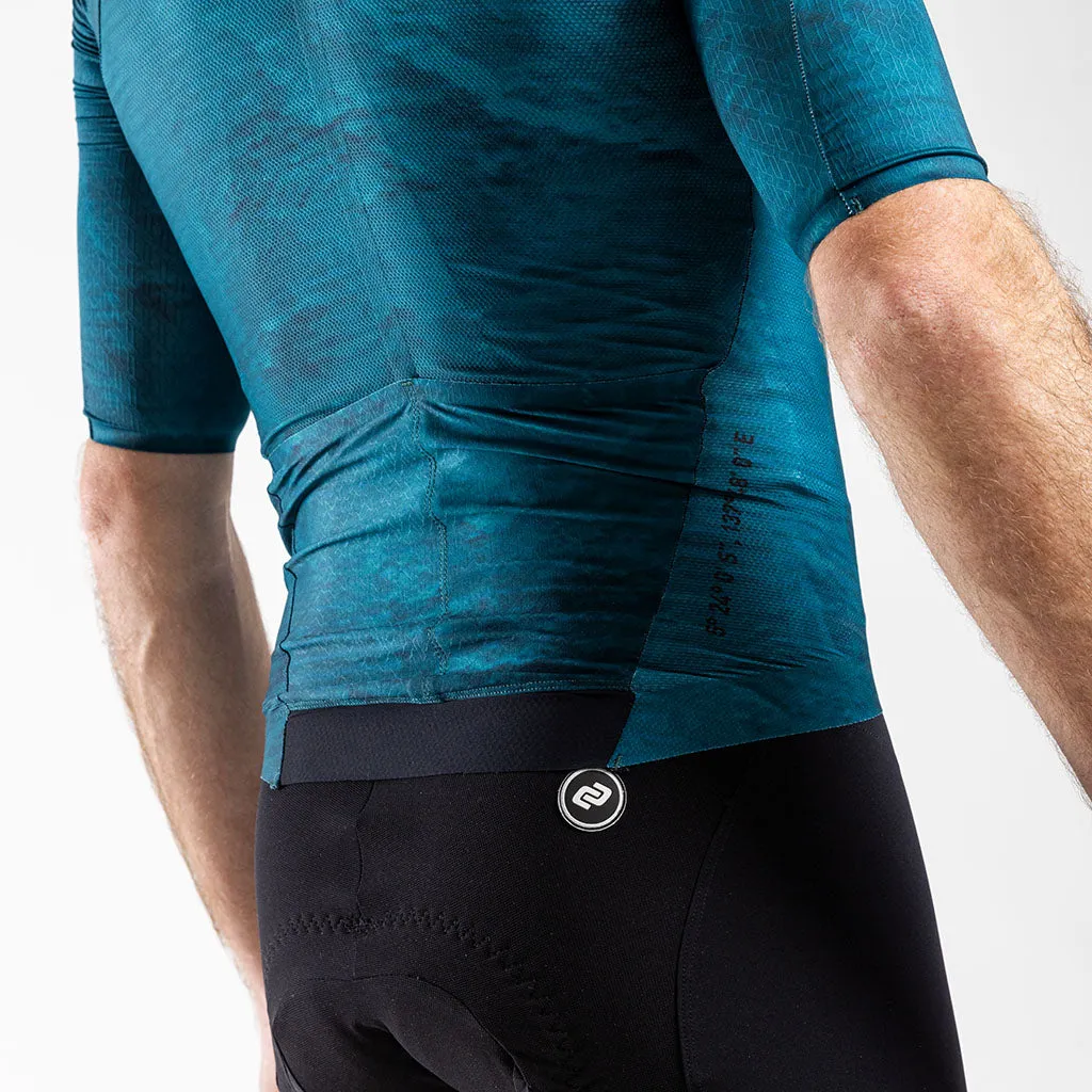 Men's Aeolis Zipperless Pro Fit Jersey (Petroleum)