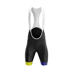 Mens Jewel Bezzie Blue Green Padded Cycling Bib Shorts