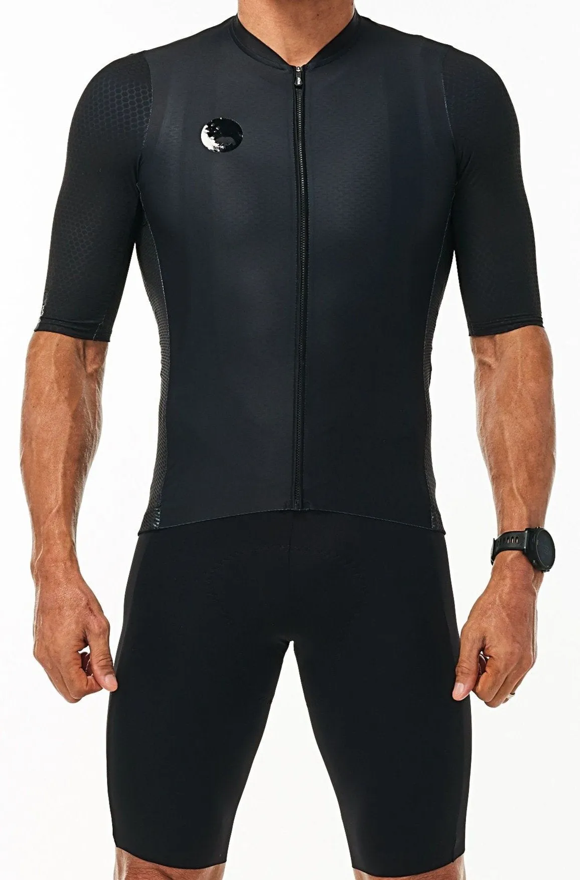 Men's LUCEO Hex Racer Cycling Jersey - Black