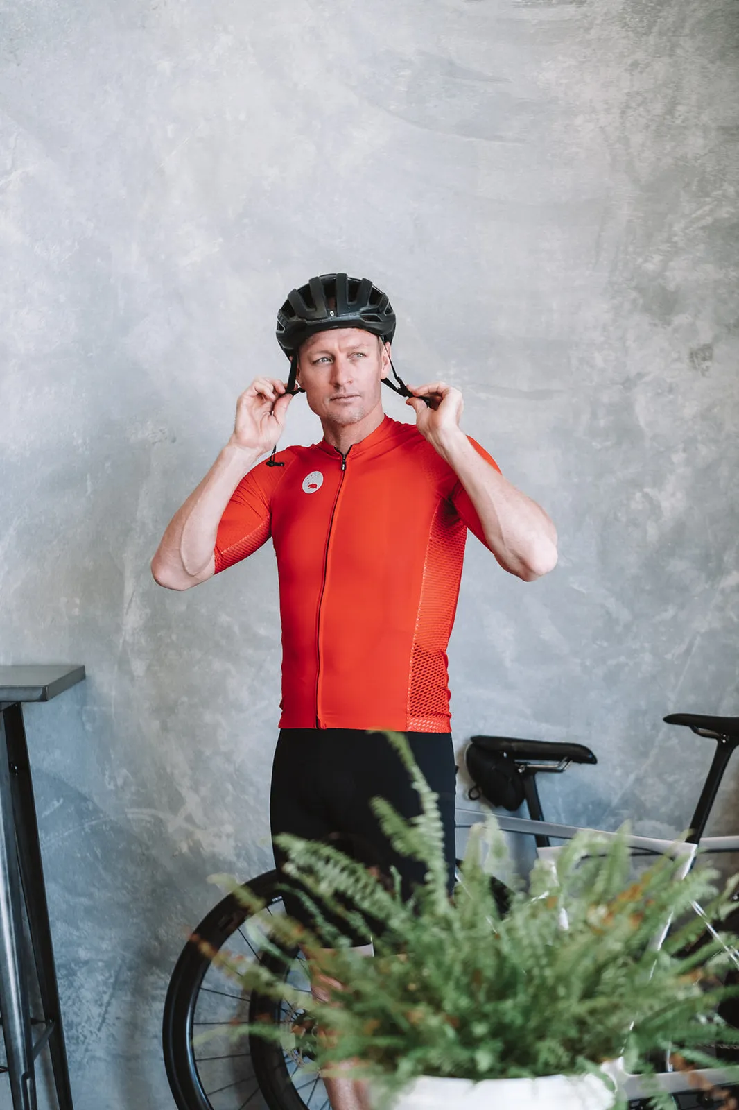 Men's LUCEO Hex Racer Cycling Jersey - Flame