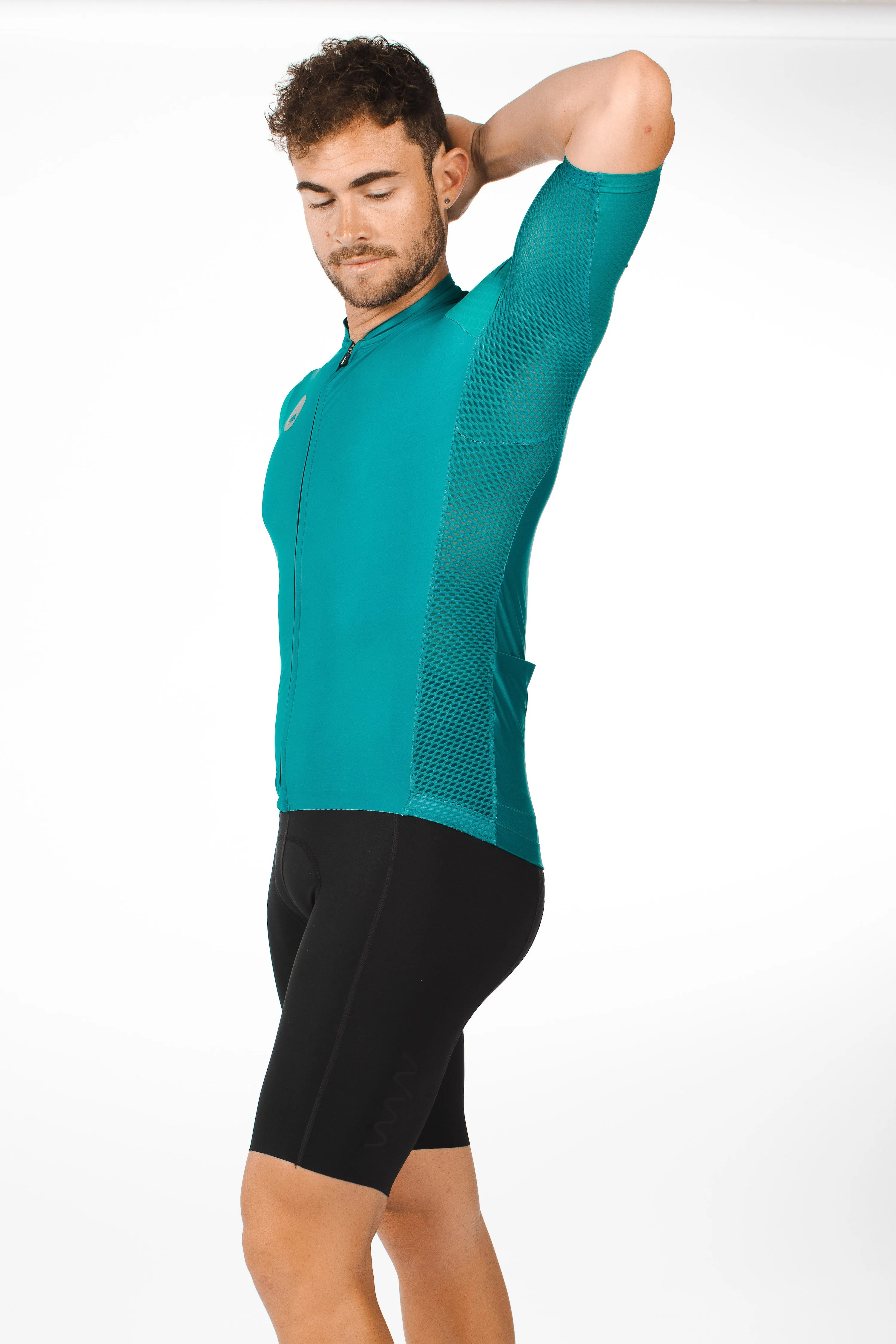 Men's LUCEO Hex Racer Cycling Jersey - Jade
