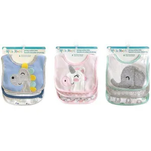 Mish Mash Baby Jersey Cotton Bibs - 3 Pack