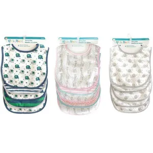 Mish Mash Baby Terry Bibs - 5 Pack