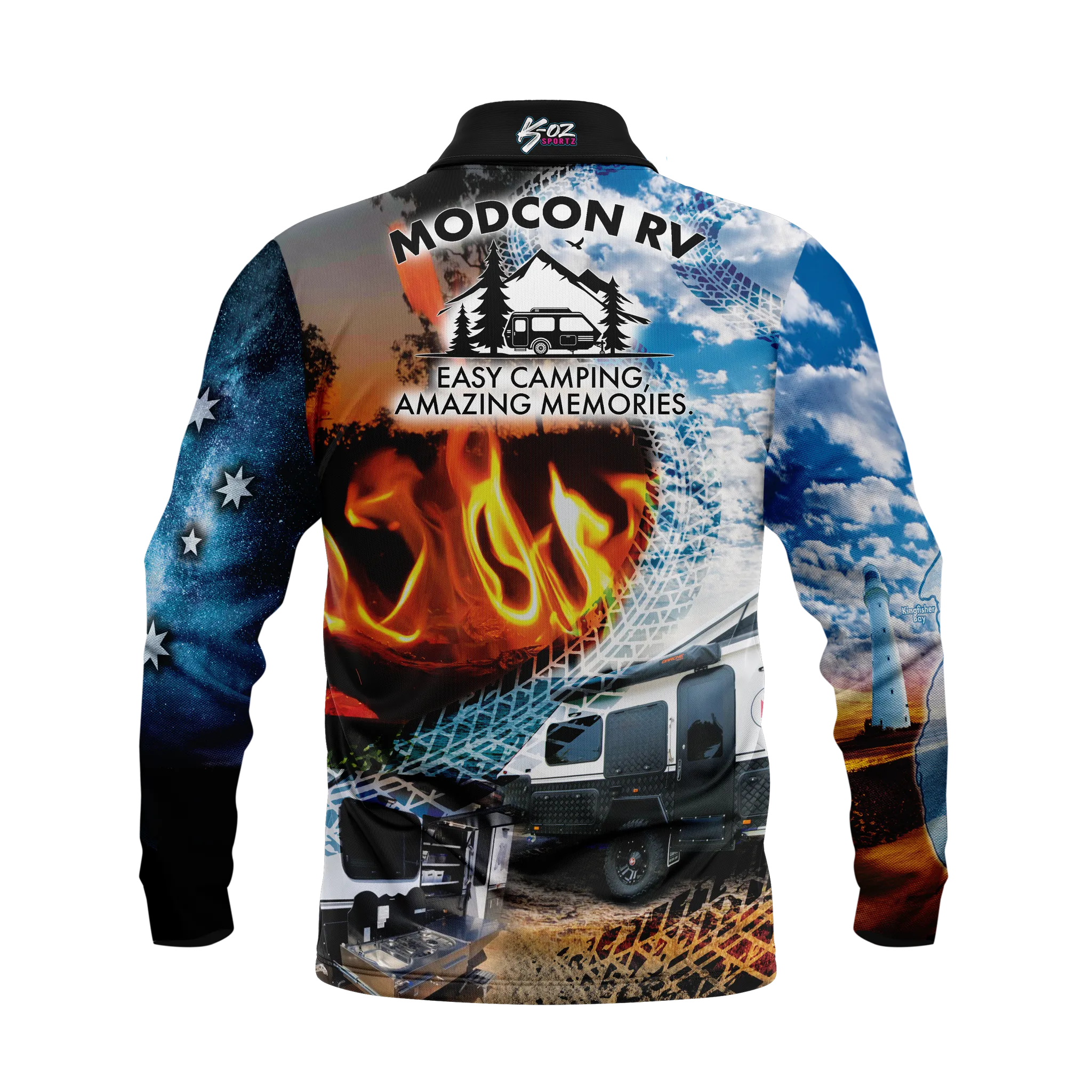 Modcon Blue Polo Shirts