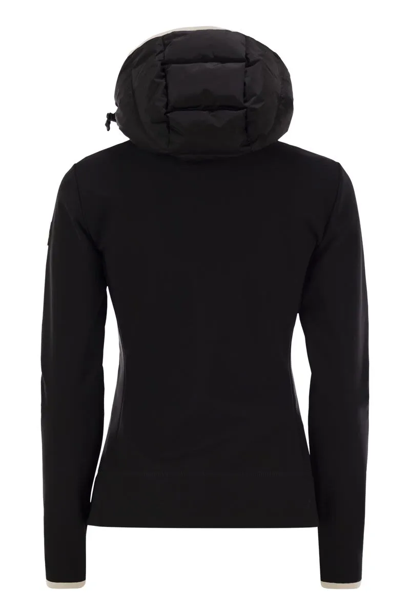 MONCLER GRENOBLE Lightweight Padded Hoodie with Adjustable Hood and Zip