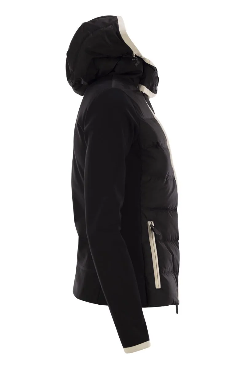 MONCLER GRENOBLE Lightweight Padded Hoodie with Adjustable Hood and Zip
