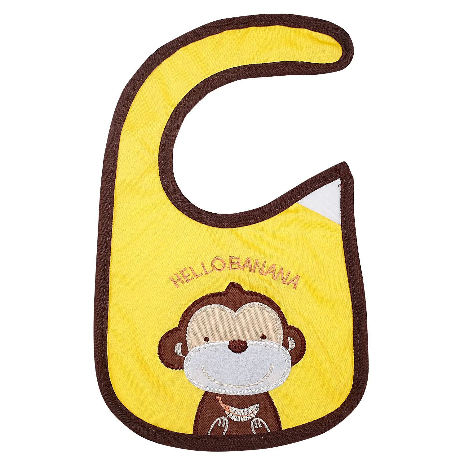 Monkey And Lion Multicolour 3 Pk Bibs