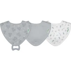 Muslin Stay-Dry Teether Bibs made from Organic Cotton (3 pack)