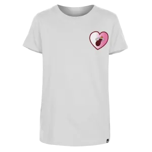 New Era Miami HEAT Girls Heart Tee