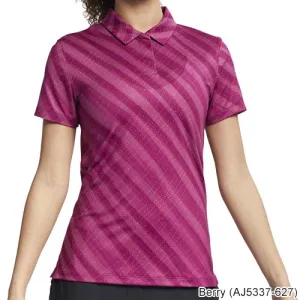 Nike Ladies Dri-Fit UV Tonal Stripe Polo M Berry (AJ5337-627)
