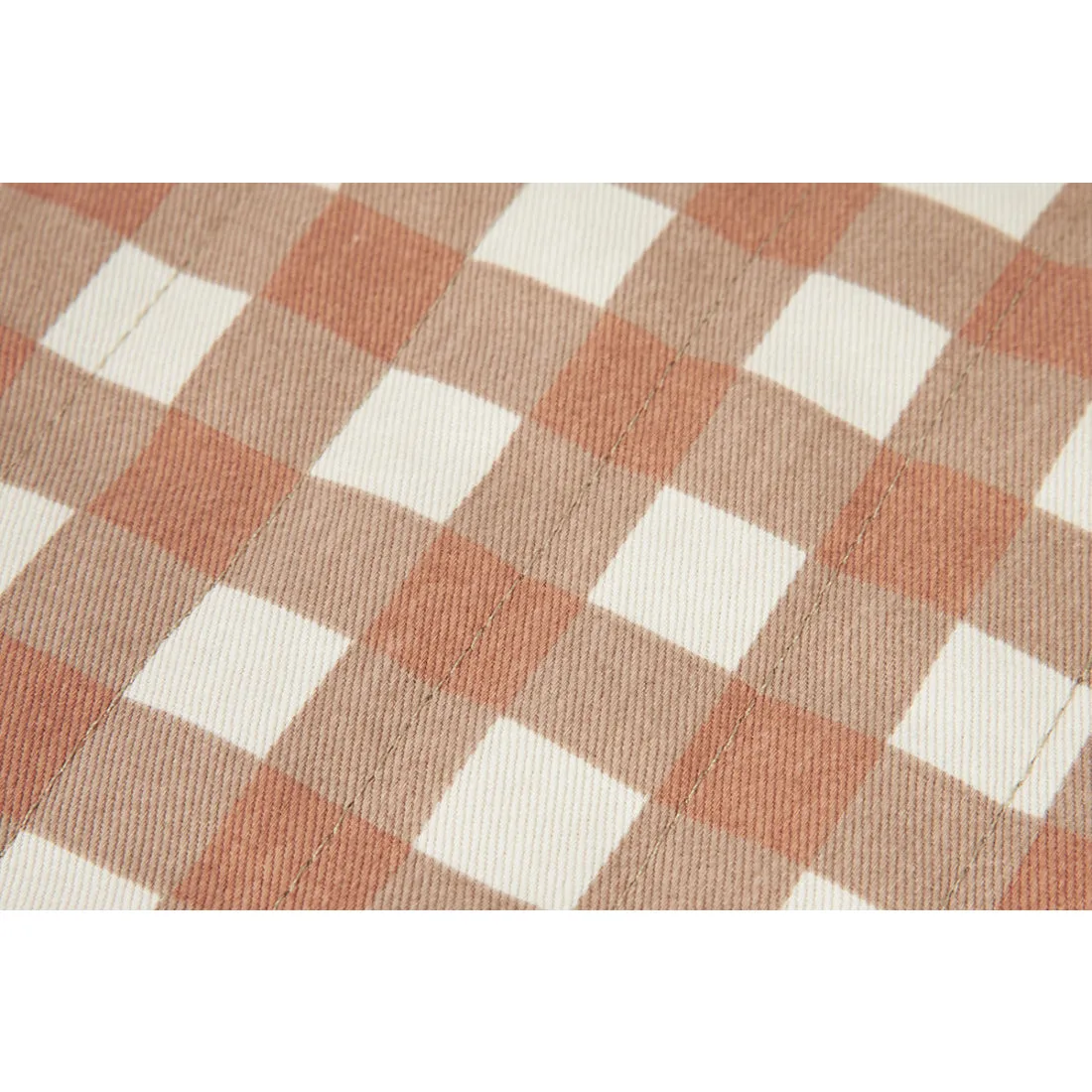 nobodinoz Hyde Park Insulated Baby Bottle and Lunch Bag Terracotta Checks