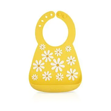 Nuby Fun 3D Silicon Bib - Daisy