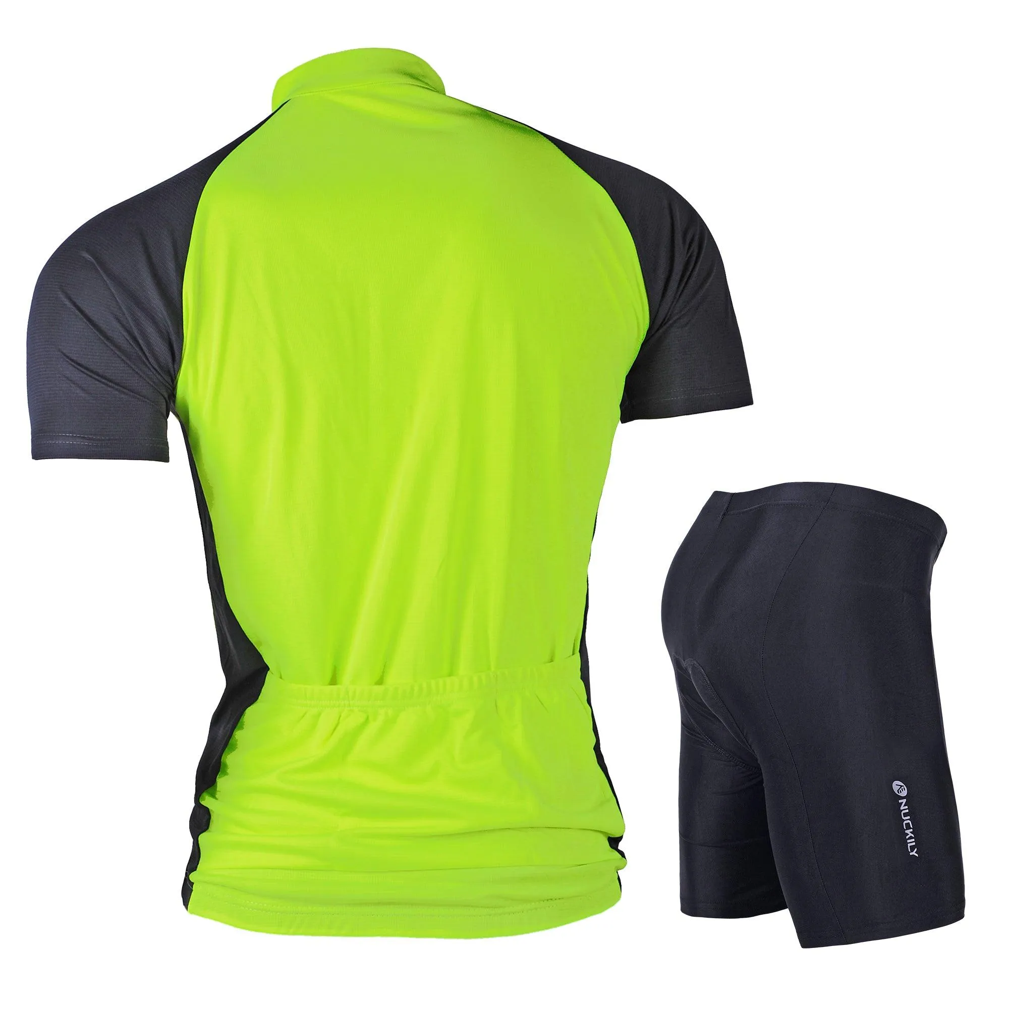 Nuckily NJ601-NS355 Jersey and Shorts Set (Neon Green)