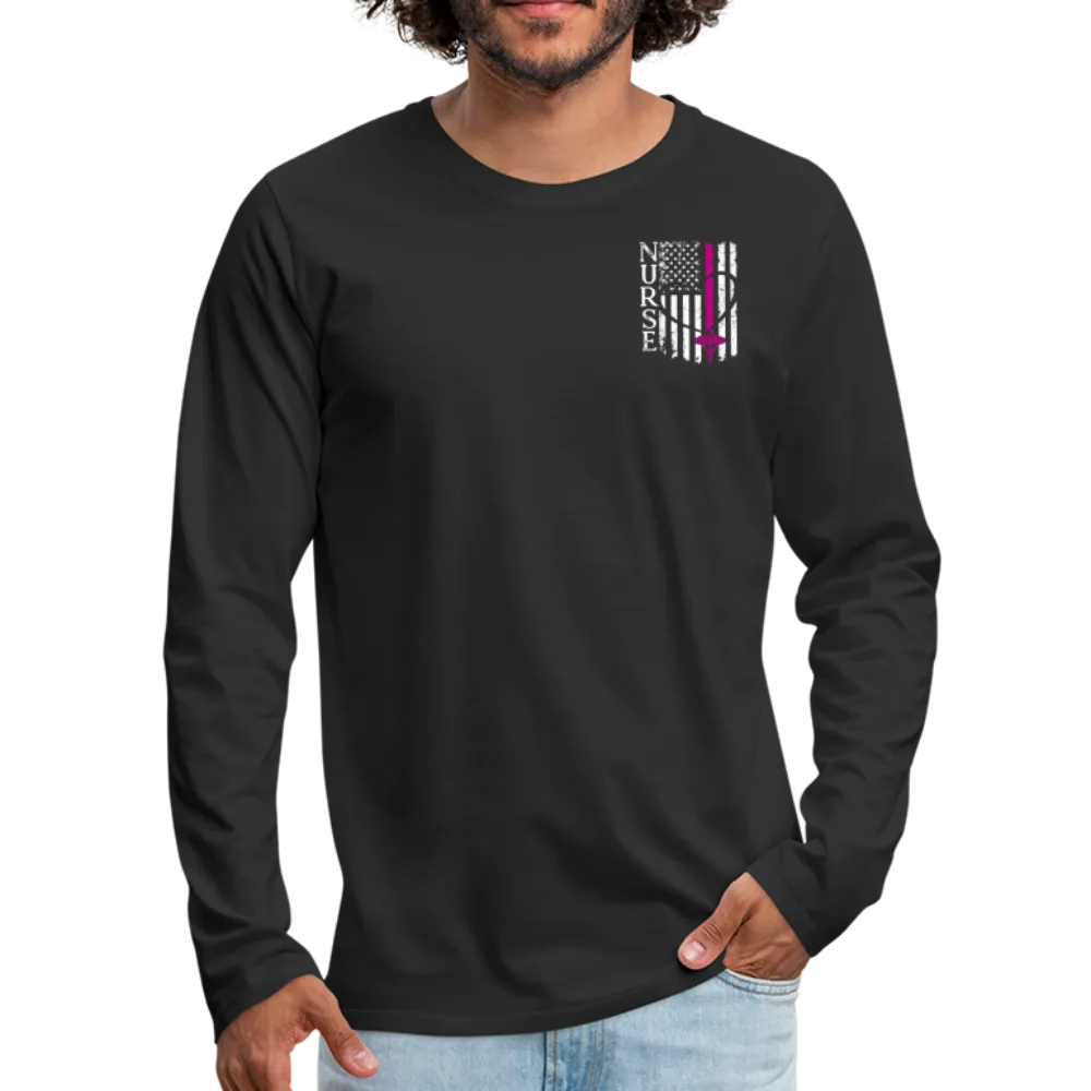 Nurse Flag Men's Premium Long Sleeve T-Shirt (CK1674) Updated 