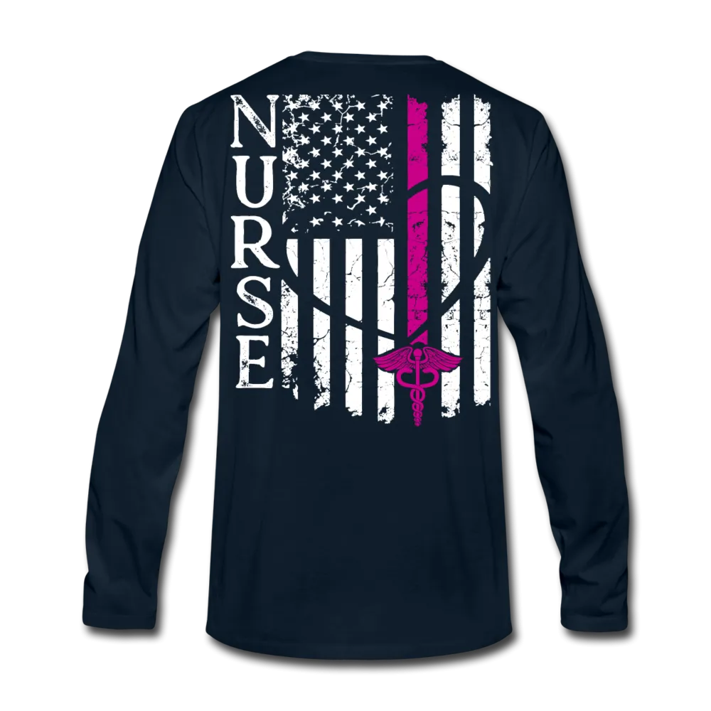 Nurse Flag Men's Premium Long Sleeve T-Shirt (CK1674) Updated 