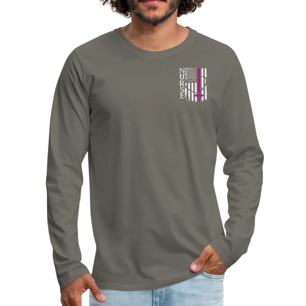 Nurse Flag Men's Premium Long Sleeve T-Shirt (CK1674) Updated 