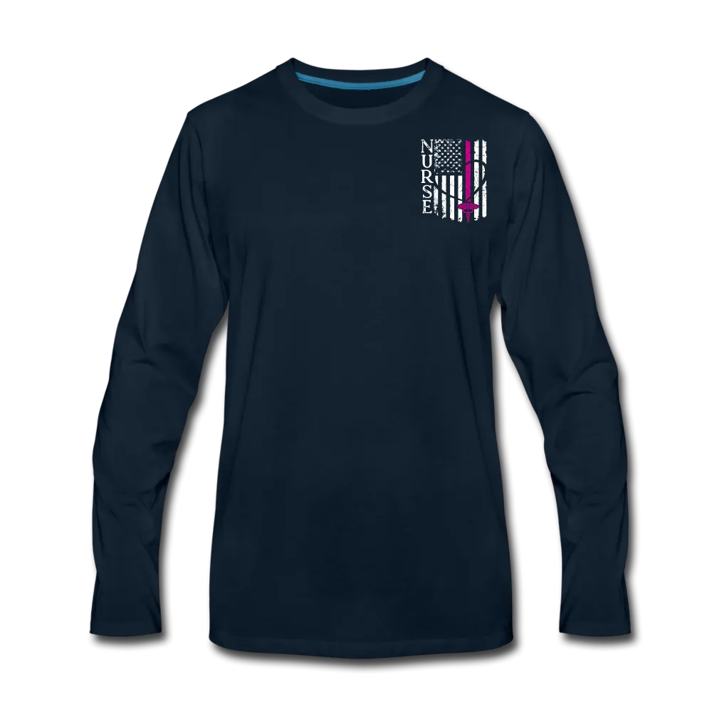 Nurse Flag Men's Premium Long Sleeve T-Shirt (CK1674) Updated 