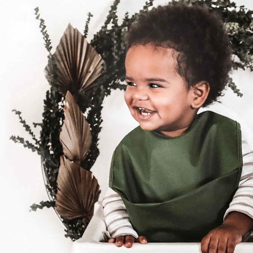OLIVE SNUGGLE BIB WATERPROOF