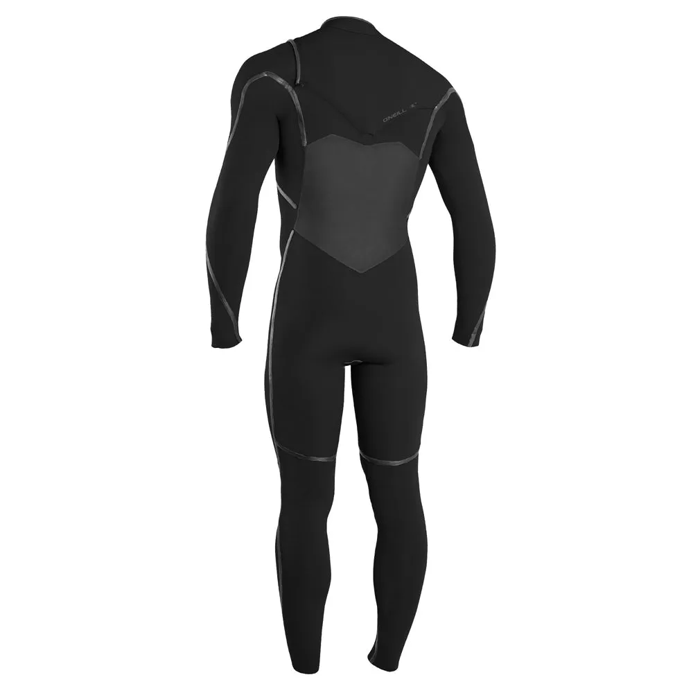 O'Neill Psycho Tech 4/3 mm Chest Zip Full Wetsuit - Black/Black