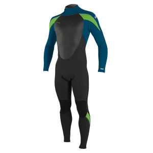 O'Neill Youth Epic 4/3mm BZ Full Wetsuit - Black/Ultrablue/Dayglo