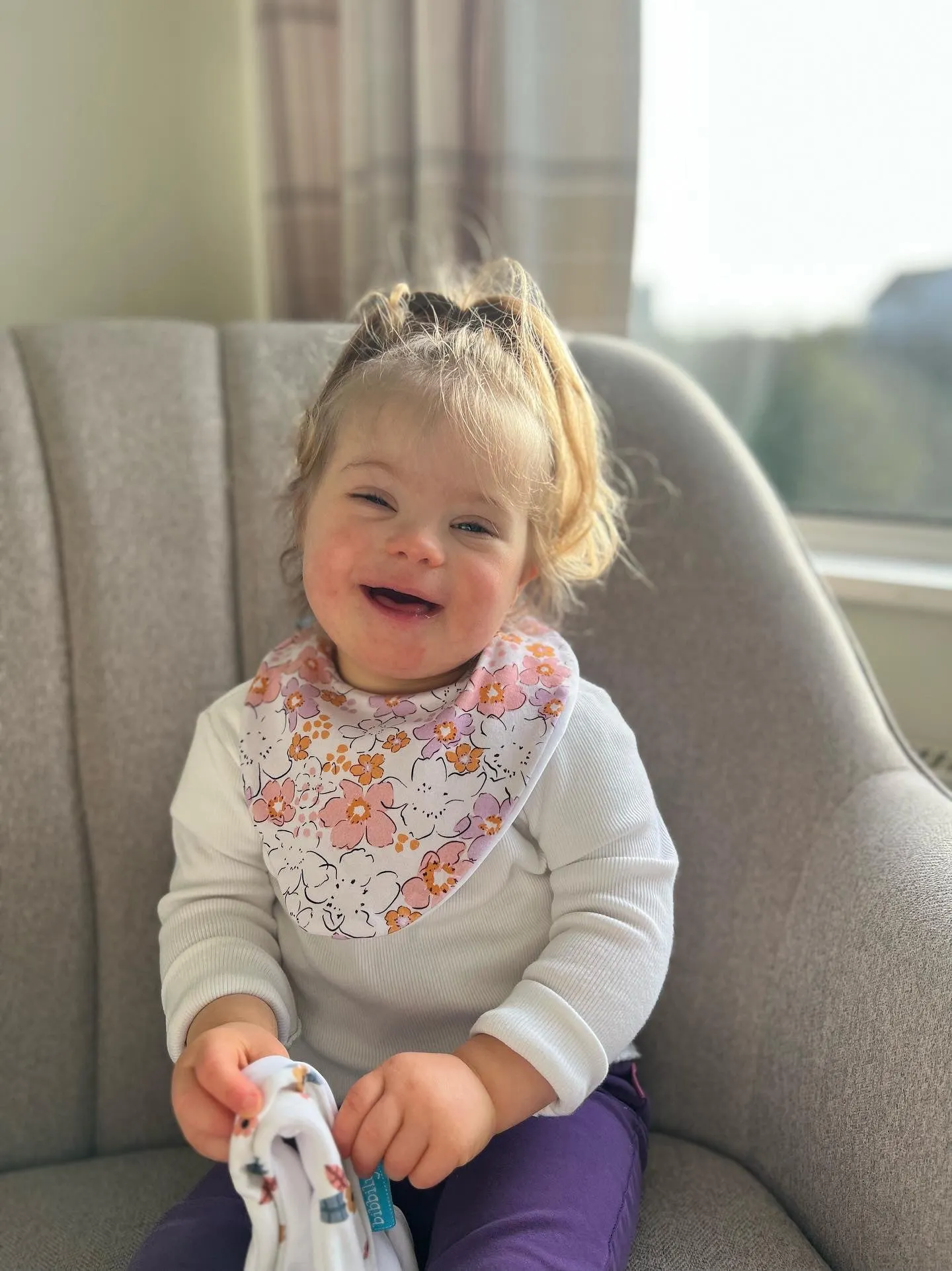 Pastel Floral Waterproof Dribble Bib