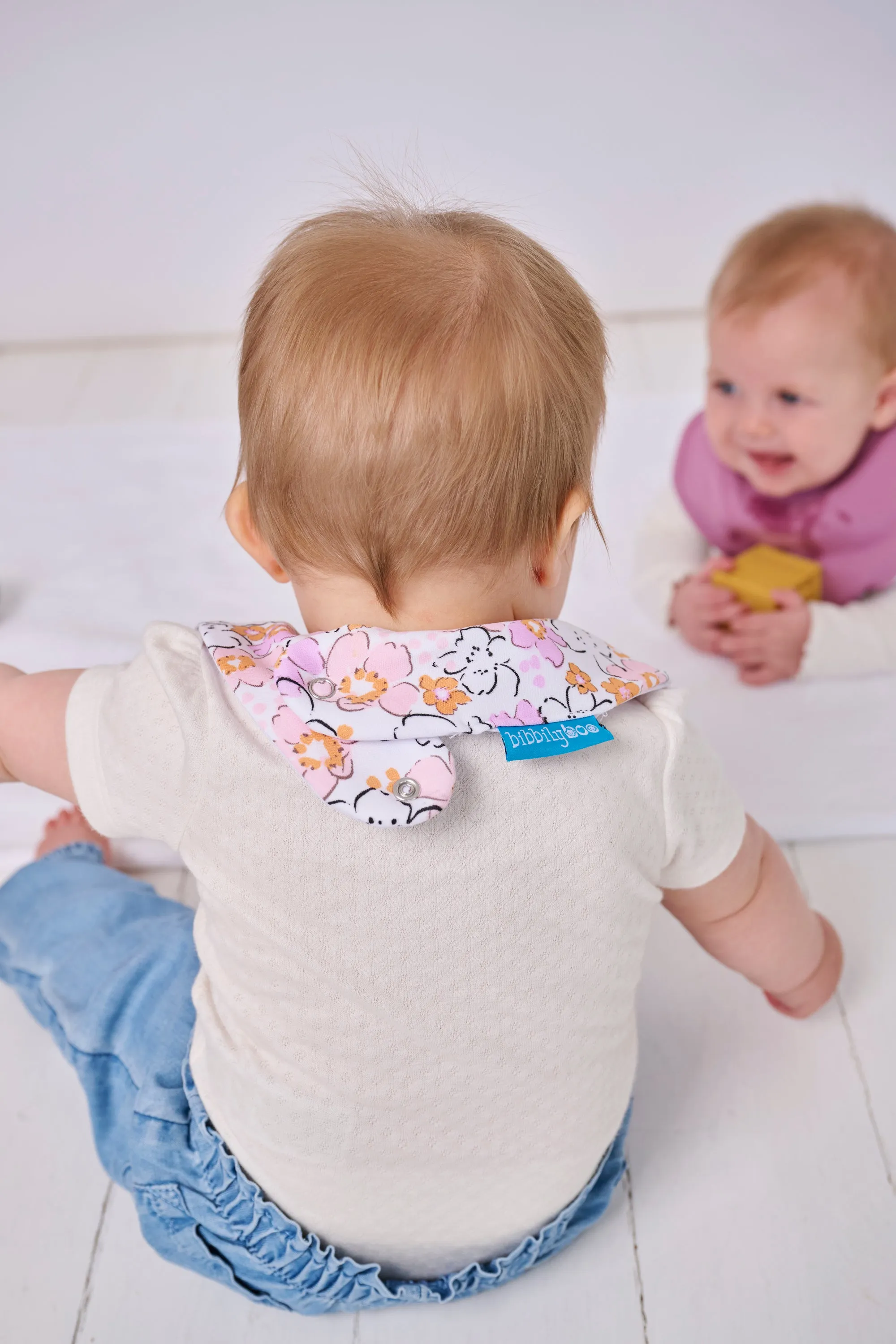 Pastel Floral Waterproof Dribble Bib
