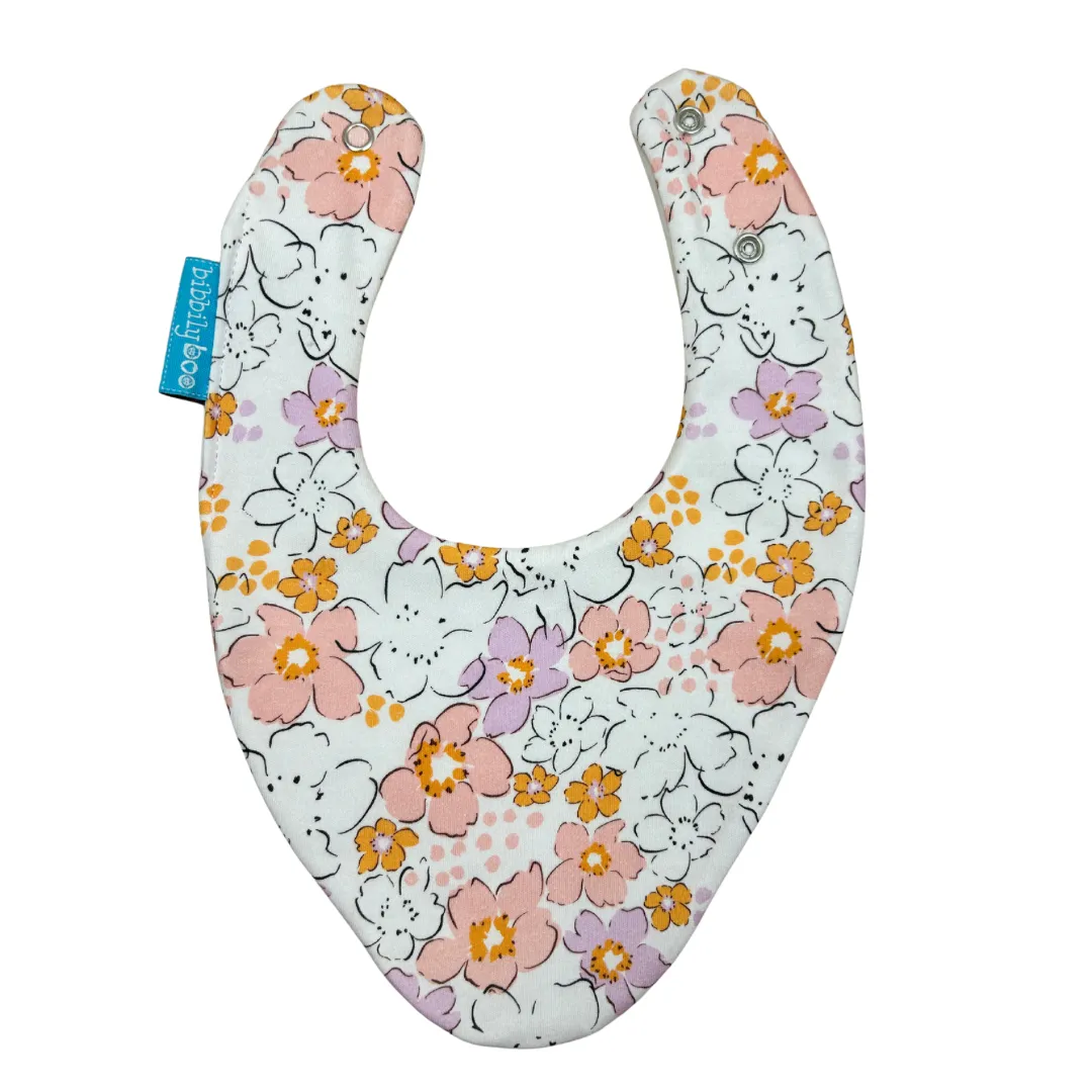 Pastel Floral Waterproof Dribble Bib