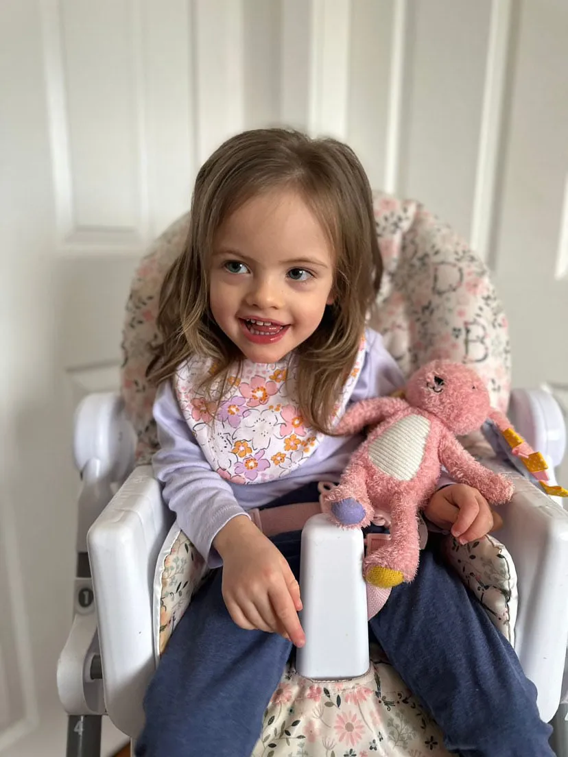 Pastel Floral Waterproof Dribble Bib