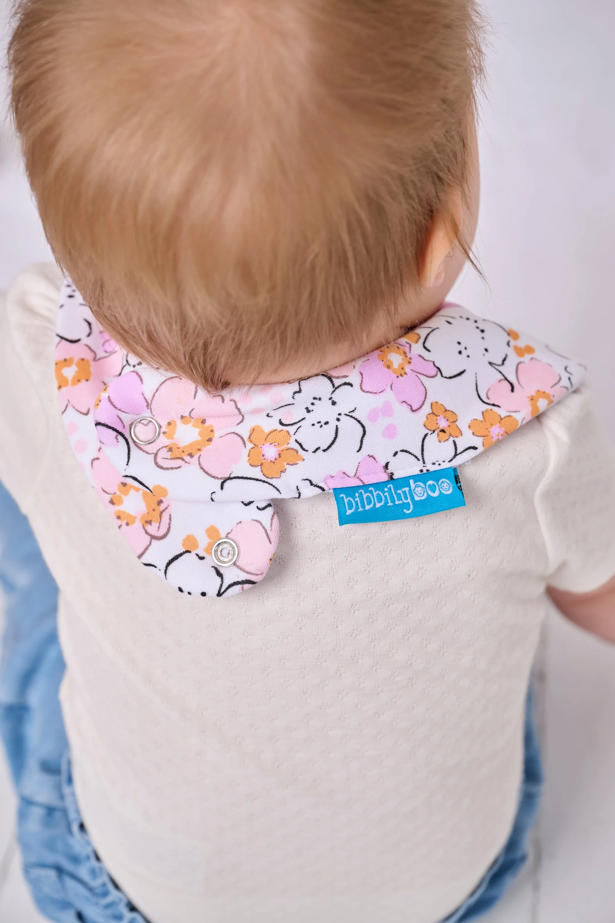 Pastel Floral Waterproof Dribble Bib
