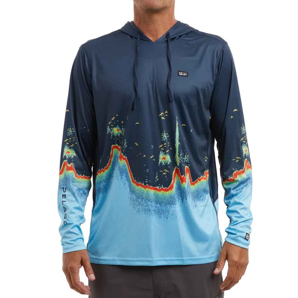 Pelagic Gear - Vaportek Hooded Fishing Shirt - Navy