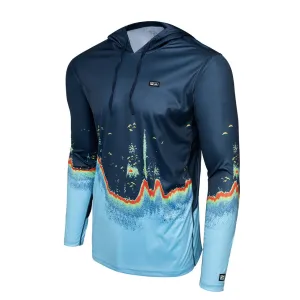 Pelagic Gear - Vaportek Hooded Fishing Shirt - Navy