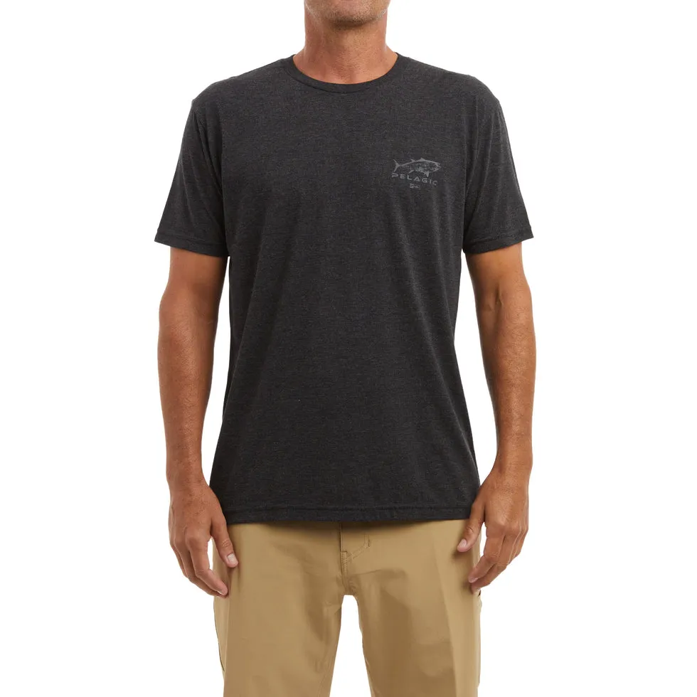 Pelagic Gyotaku Tuna T-Shirt - Vintage Black