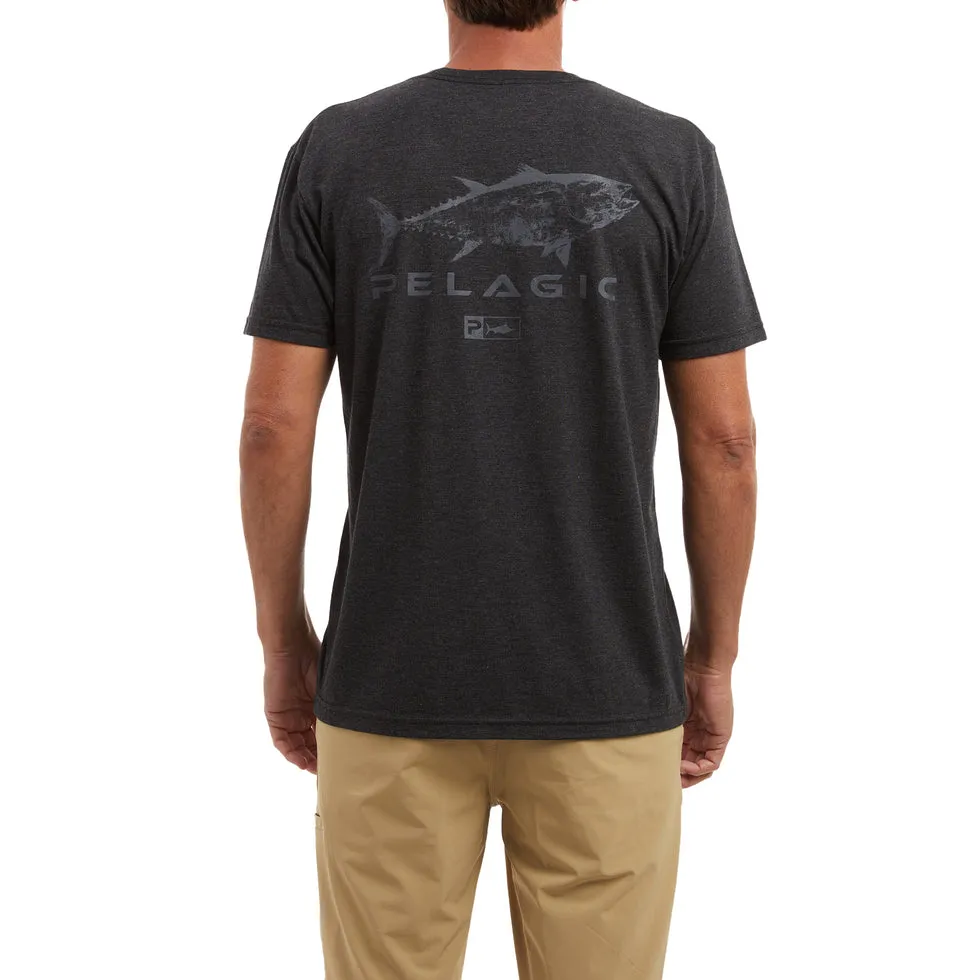 Pelagic Gyotaku Tuna T-Shirt - Vintage Black