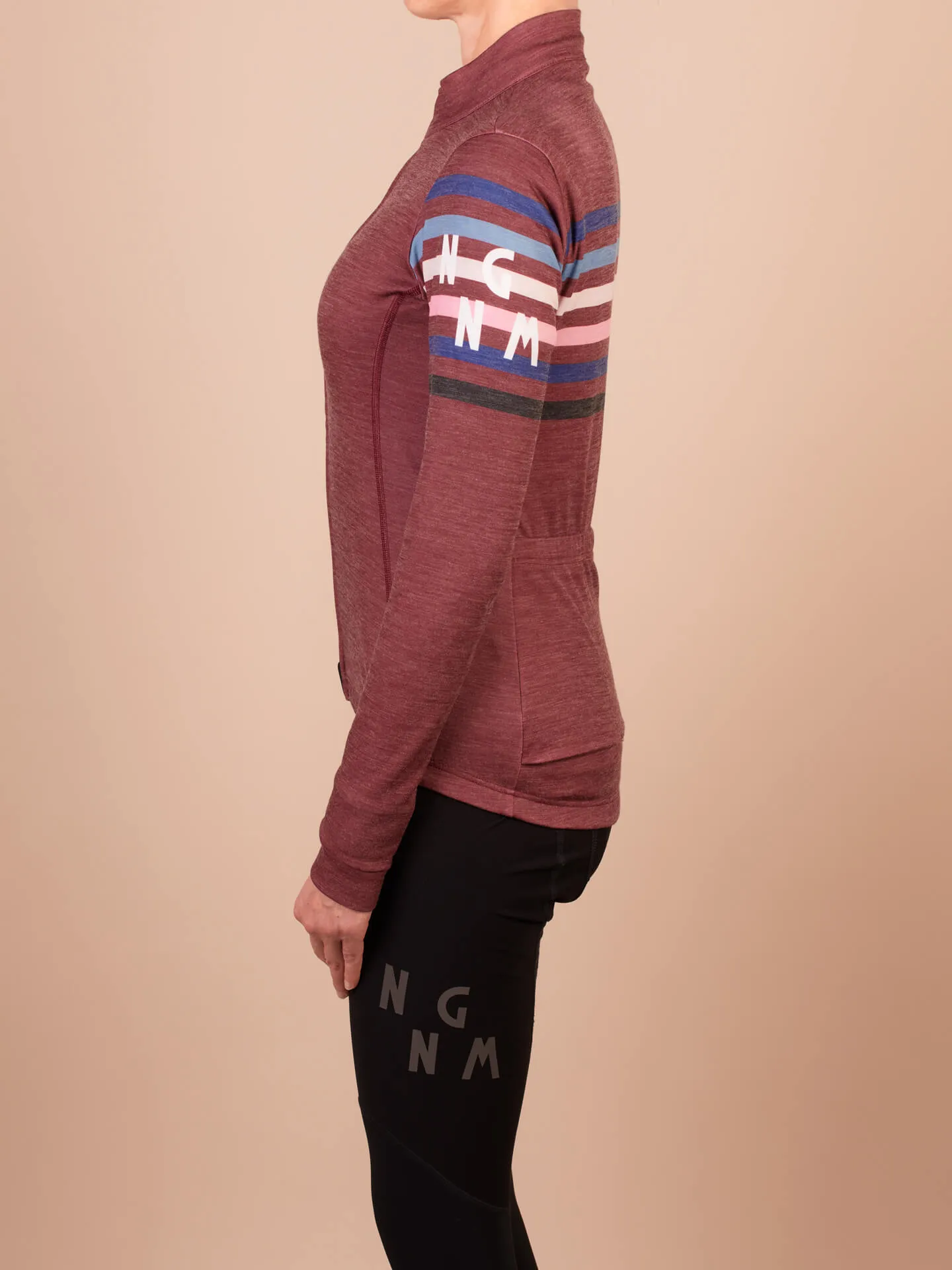 Performance Merino Thermal Jersey - Burgundy
