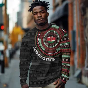 Personalised Kenya African Tribal Pattern Long Sleeve Shirt Chest Arm Tattoo LT15