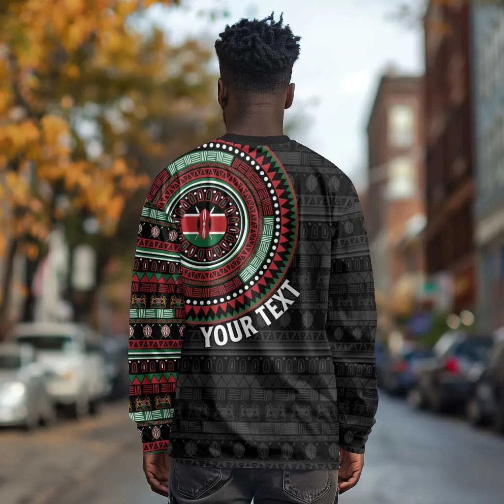 Personalised Kenya African Tribal Pattern Long Sleeve Shirt Chest Arm Tattoo LT15