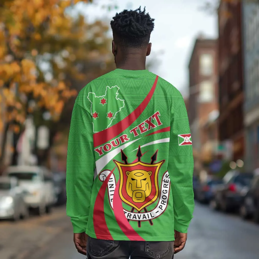 Personalized Burundi Long Sleeve Shirt 63rd Anniversary of Independence LT15