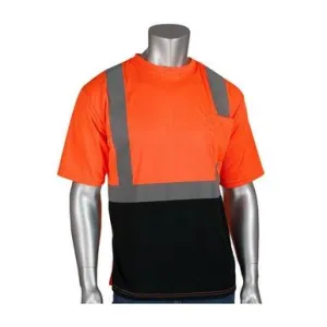 PIP Class 2 UV Black Bottom Crew Neck T-Shirt 312-1250B-OR