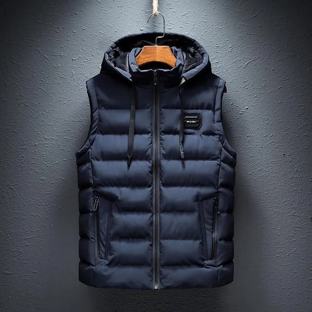 Plain Hooded Vest