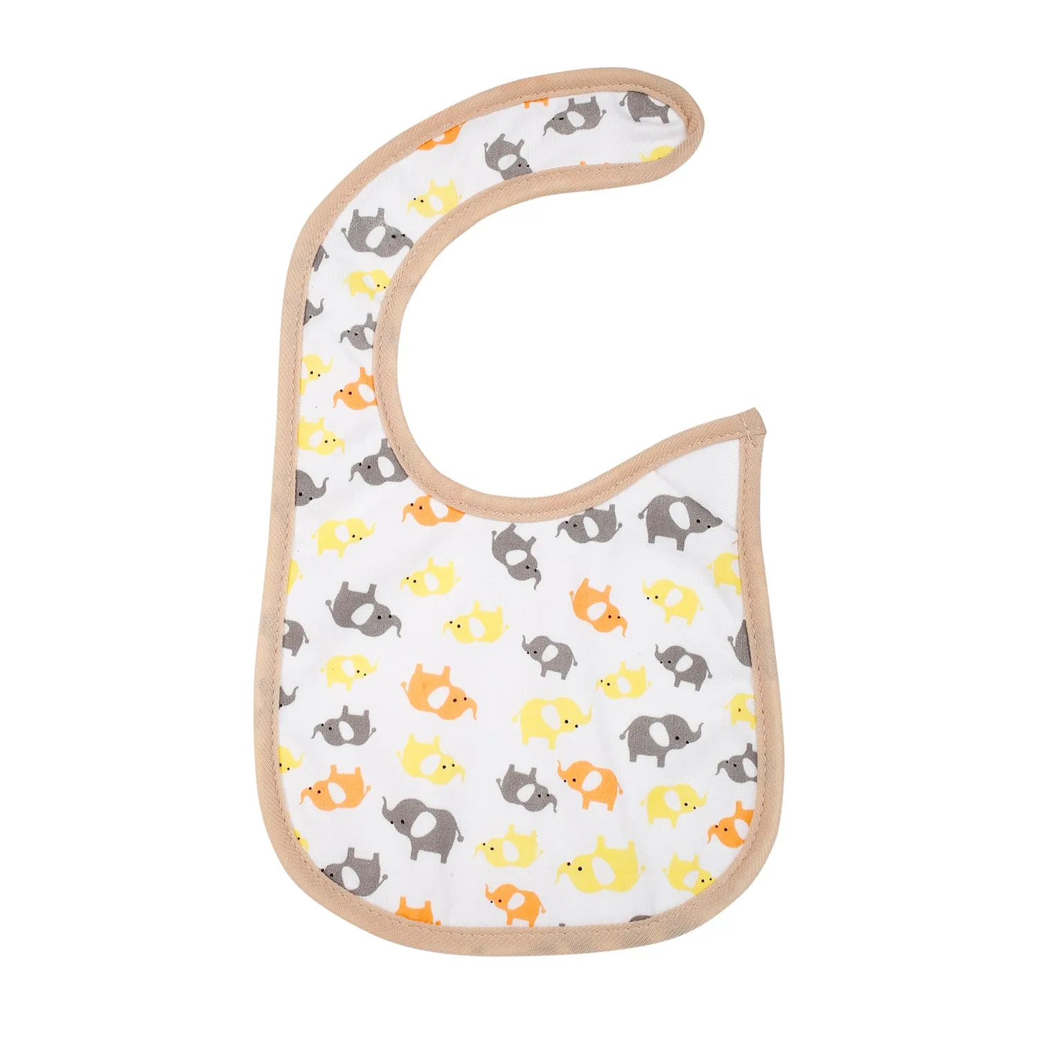 Plane And Elephant Multicolour 3 Pk Bibs