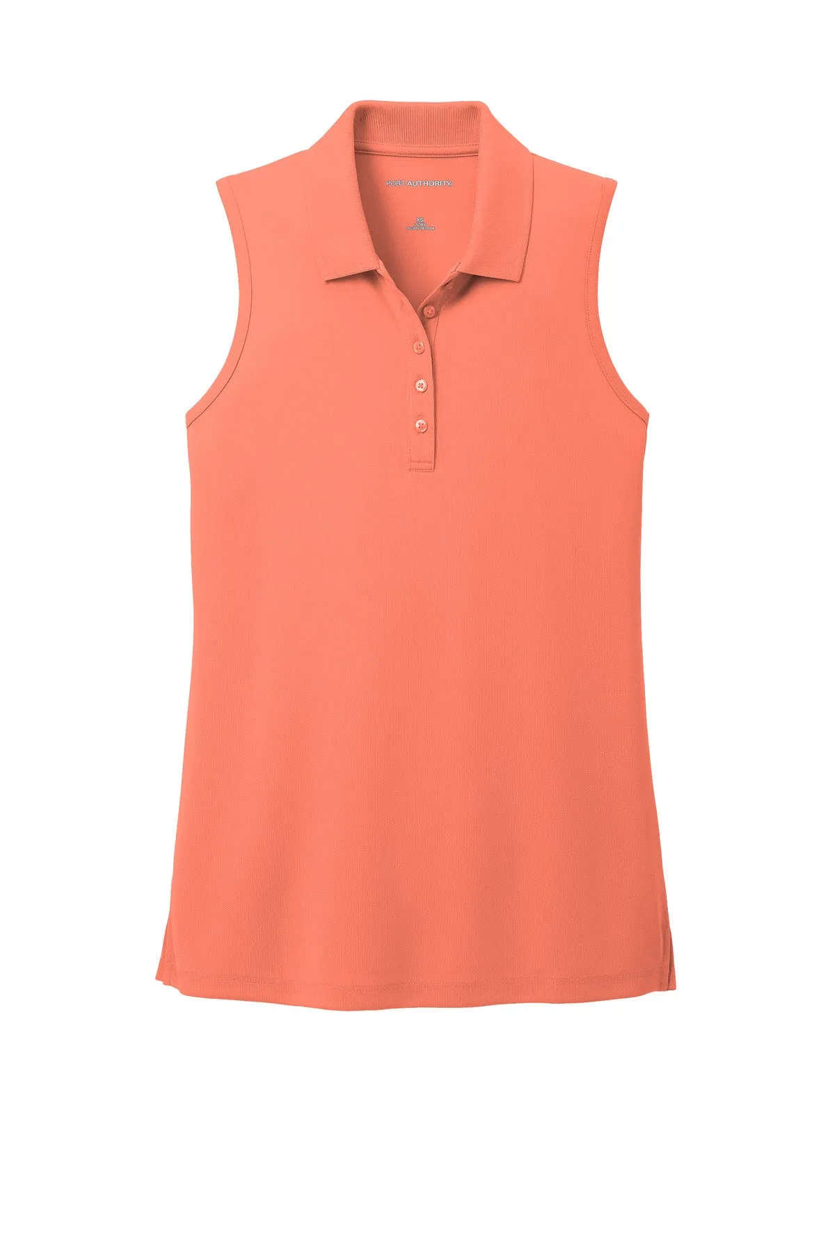 Port Authority Women's Dry Zone UV Micro-Mesh Sleeveless Polo LK110SV Coral Splash