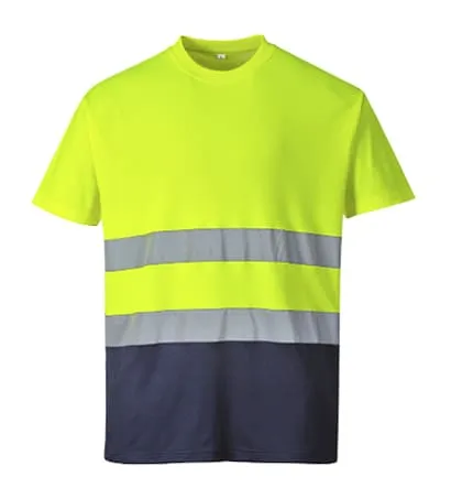 Portwest 2-Tone Hi Viisibility Crew Neck Tee Shirt -Hi Vis Tee  S173